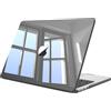 FINTIE Custodia Compatibile con MacBook Air 13.6 Pollici M5/M4/M3/M2 (2026/2025/2024/2022, A3449/A3240/A3113/A2681) - Cover Rigid Protettivo Guscio Rigido Case, Grigio