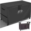 TOHONFOO Outdoor Table Cover 55 Inch, Heavy Duty Waterproof Fabric BBQ Cart Cover Compatible with 52-inch Keter Unity XL Portable Outdoor Table, Grill Cart Serving Bar Table Patio Cabinet Cover,55 x 24 x 32