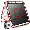 SEHAUSEU Rebounder per calcio e bambini, rete di rimbalzo per pallavolo, rete regolabile, rete di allenamento da calcio, rete di rimbalzo con obiettivo Kickback per bambini, calcio, allenamento, portoni da