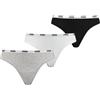 PUMA String, Biancheria intima Donna, Bianco/Grigio/Nero, XL