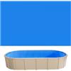 VEVOR Liner per Piscina Ovale 360 x 623 cm con Bordo a Incastro, Rivestimento Interno in Vinile Resistente per Piscina Fuori Terra, Altezza Parete 120 cm, Toppe di Riparazione, Installazione Facile