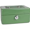 DONAU 5231001PL-06 - Cassetta portavalori piccola, 152 x 80 x 115 mm, colore: Verde