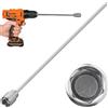 Olicky Prolunga per cacciavite a Batteria da 30 cm con Dado da 19 mm, Adatto per Jack Martinetti di stabilizzazione per roulotte e Camper