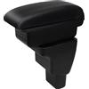 YJYWZH Auto Braccioli Compatibile con Hyundai I10 2007-2019 Scatola Bracciolo Centrale Portaoggetti Interna Nero Appoggio Poggia Braccio Doppio Strato