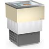 Framec Banco a Pozzetto per Gelato Mantecato CARRARA CREAM VISTA - Capacità 4 + 4 Carapine