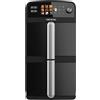 Cecotec Friggitrice ad Aria 10L Cecofry DuoLevel 10000. 2400W, 2 Cestelli Sovrapposti da 5L, Sync, 10 Menù e Pannello Touch, Cucina Fino a 4 Piatti alla Volta in Modo Rapido e Risparmia Molto Spazio