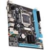 Dpofirs Scheda Madre da Gioco H81 per Scheda Madre PC LGA 1150, Dual Channel DDR3, Interfaccia M.2 ad Alta Velocità, Interfacce I/O, 1600 MHz
