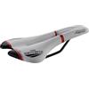 Selle San Marco ASPIDE Racing - Sella per Bici da Corsa, Leggera, Foro Anatomico, con Forma Curva e Seduta Stretta, Rail in Xsilite - Taglia S2, Bianco
