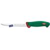 Sanelli Premana Professional Coltello da Filettare Pesce, Acciaio Inossidabile, Verde/Rosso, 16 cm