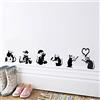 V&C Designs Ltd Bansky Rat,adesivo da parete per lounge,salotti,cucine,decalcomania artistica con topi,trasferello in vinile
