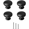 ShipeeKin 4x Pomello rotondo nero per mobile 30mm