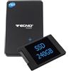 Tecno SSD 2.5" SATA with Case USB 3.0 Hard disk esterni - SSD 240 GB USB 3.0 - refurbished