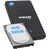 Tecno HDD 2.5" SATA with case USB 3.0 Hard disk esterni - HDD 500 GB USB 3.0 - refurbished