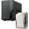Synology DiskStation DS225+ NAS Tower + 16 TB inclusi (2x 8TB)