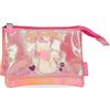 Enso Cat Cuddler portamonete tre scomparti rosa 14 x 10 x 5 cm poliestere