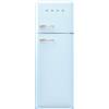 Smeg linea Anni '50 Smeg Frigorifero doppia porta con cerniere a destra a libera installazione FAB30RPB6 finitura azzurro da 60 cm