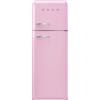 Smeg linea Anni '50 Smeg Frigorifero doppia porta con cerniere a destra a libera installazione FAB30RPK6 finitura rosa da 60 cm - IN PROMOZIONE FINO AL 30/06