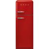 Smeg linea Anni '50 Smeg Frigorifero doppia porta con cerniere a destra a libera installazione FAB30RRD6 finitura rosso da 60 cm - IN PROMOZIONE FINO AL 30/06