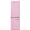 Smeg linea Anni '50 Smeg Frigorifero combinato con cerniere a sinistra a libera installazione FAB32LPK6 finitura rosa da 60 cm - IN PROMOZIONE FINO AL 30/06