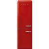 Smeg linea Anni '50 Smeg Frigorifero combinato con cerniere a sinistra a libera installazione FAB32LRD6 finitura rosso da 60 cm - IN PROMOZIONE FINO AL 30/06