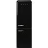 Smeg linea Anni '50 Smeg Frigorifero combinato con cerniere a destra a libera installazione FAB32RBL6 finitura nero da 60 cm - IN PROMOZIONE FINO AL 30/06