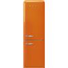 Smeg linea Anni '50 PRONTA CONSEGNA - Smeg Frigorifero combinato con cerniere a destra a libera installazione FAB32ROR6 finitura arancione da 60 cm - IN PROMOZIONE FINO AL 30/06