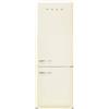 Smeg linea Anni '50 Smeg Frigorifero combinato con cerniere a destra a libera installazione FAB38RCR6 finitura panna da 71 cm