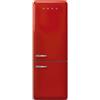 Smeg linea Anni '50 Smeg Frigorifero combinato con cerniere a destra a libera installazione FAB38RRD6 finitura rosso da 71 cm