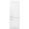 Smeg linea Anni '50 Smeg Frigorifero combinato con cerniere a destra a libera installazione FAB38RWH6 finitura bianco da 71 cm