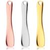 Bremorou 3 mini spatole per trucco in metallo, cucchiaio cosmetico in metallo, applicatore per la cura della pelle, in lega di zinco, cucchiaio per la cura della pelle, crema facciale, maschera