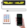 Irishom Occhi LED per Camion, Luci Devil Eyes per Auto, Display LED Flessibile Programmabile For Auto, Luce Devil Eyes Colorata Intelligente per auto, camion, finestre (K-7)