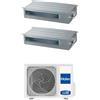 Haier - Climatizzatore Haier Canalizzabile Slim Bassa Prevalenza dual split 12000+12000 Btu inverter R32 A+++ 2U50S2SM1FA-3