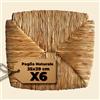 Generico Import Trade - Set da 6 Sedute in paglia vera intrecciata mod. 1212, Ricambio per sedia Venezia, Sedile di ricambio per Sedia rustica da Casa e Ristoranti, Fondo, Telaio resistente
