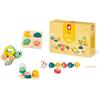 Janod - Box Giochi Neonato - Giocattolo Bambino 18 Mesi - Giocattoli Multisensoriali con Puzzle in Legno - Giocattoli Motricità - Giocattoli Attività e Sviluppo Psicomotorio - Dai 18 Mesi - J04064