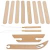 HEEPDD Set da 12 Pezzi per Telaio a Mano in Legno, Include Ago per Uncinetto per Tessitura del Legno, Navetta in Legno, Pettine per Tessitura in Legno, Strumenti per Telaio per