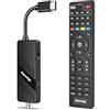 owerslyn Decoder Digitale Terrestre 2026 - OWERSLYN Decoder DVB-T2, HD 1080P H.265 HEVC Main 10 Bit, TV Stick con Uscita HDMI/AV, HDMI CEC, USB Multimediale, Funzione PVR, Telecomando Infrarossi 2in1