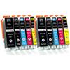 Supply Guy 10 XL cartucce per stampanti compatibile con Canon PGI-570 CLI-571 Pixma MG5750 MG5751 MG5752 MG5753 MG6850 MG6851 MG6852 MG6853 TS5050 TS5051 TS5053 TS5055 TS6050 TS6051 TS6052