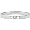 Michael Kors - Bracciale bangle da donna Premium MK Statement Link placcato platino Empire Link, MKJ828700040