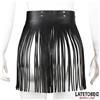 LateToBed BDSM Line Short Shake Fringe Skirt Black