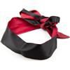 LateToBed BDSM Line Satin Blindfold Black-Red