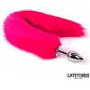 LateToBed BDSM Line Anal Plug With Tail Hot Pink