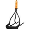 Fiskars OneClick Zappetta | Cambio Rapido con un Solo Clic, Lama in Acciaio al Carbonio Temprato, Nero/Arancione, 1080685