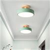 YLTLINK Lampada da soffitto rotonda LED, 18cm dimmerabile a incasso LED, 12W installazione integrata Lampade da soffitto a risparmio energetico per camera dei bambini, camera da letto (verde)