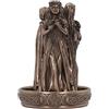 Nemesis Now Bruciatore di incenso triplo a riflusso, color bronzo, 18 cm