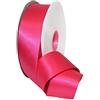 Morex Ribbon Nastro di Raso Double Face 08838/50-175 3,8 cm x 45 m Nastro Rosa scioccante per Confezioni Regalo, Biglietti Regalo di Compleanno, Abito di Raso per Donne, Nastri di Seta per