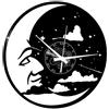 Instant Karma Clocks | Orologio da Parete Luna e Stelle | Design Artistico Notturno | Arredo Unico per Casa o Studio