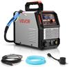 VEVOR Taglierina al Plasma, Macchina Tagliatrice al Plasma ad Arco Pilota Senza Contatto 50 A, Inverter IGBT, Display Digitale con Funzione 2T/4T Tempo PA/PT, Riparazioni Domestiche Officine