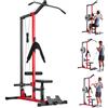 VEVOR Lat Machine Multifunzionale 3 in 1, Macchina a Cavi Professionale con Lat Pulldown e Crunch Addominali, Allenamento Schiena e Core a Casa e Palestra, Sedile e Rulli Regolabili, Carico Max 181 kg
