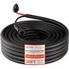 VEVOR Cavo di Prolunga per Pannello Solare Cavo per Modulo Pannello Solare 6 mm² Prolunga con Connettori MC4 9,14 m per Uso Esterno Auto Camper Guaina Protezione Ignifuga Impermeabile IP67 1500 V CC