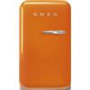 Smeg linea Anni '50 Smeg Frigorifero minibar monoporta con cerniere a sinistra a libera installazione FAB5LOR6 finitura arancione da 40 cm